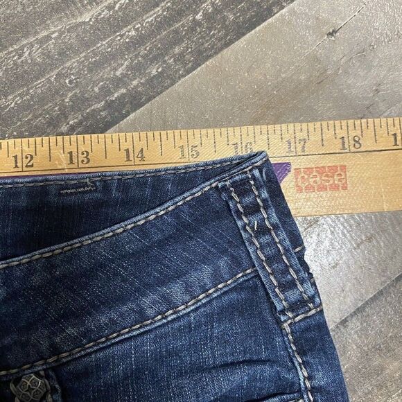 Silver Suki Mid Slim Boot Dark Wash Bootcut Stretch Jeans Size 31x31 - Picture 10 of 12